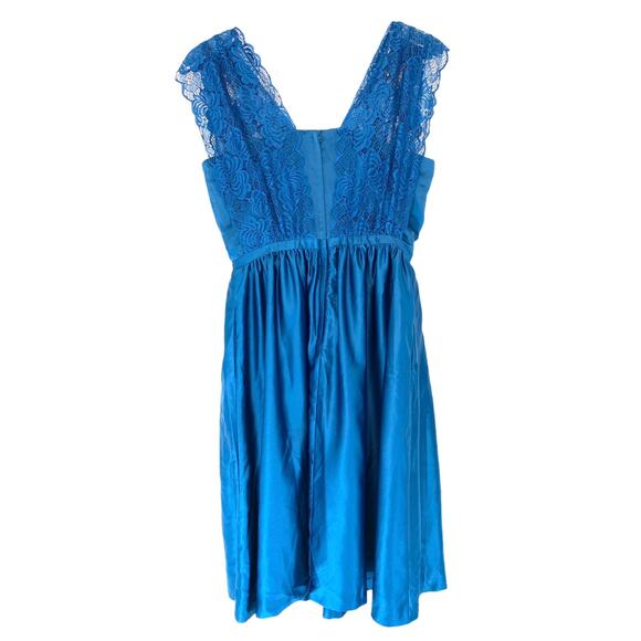 ModCloth Geode Blue Fairycore Lace Short Sleeveless Formal Dress Size Medium - Picture 6 of 9